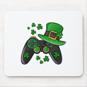 Mousepad Consola de videogame shamrock de charm elegante fe