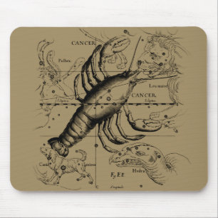 Mousepad Constelação de cancer Hevelius 1690 Engave