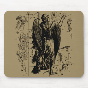 Mousepad Constelação de Virgo Zodiac Hevelius 1690