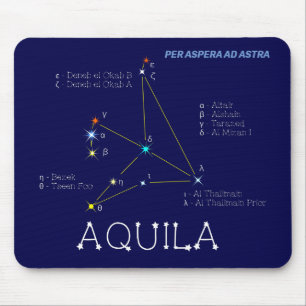 Mousepad Constelação do Hemisfério norte Aquila