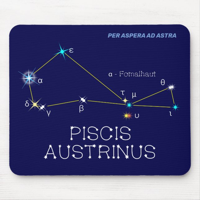 Mousepad Constelação do hemisfério sul Piscis Austrinus (Frente)