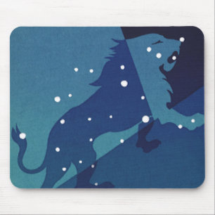 Mousepad Constelação do Leão Leonina Astrologia Zodíaco Vin