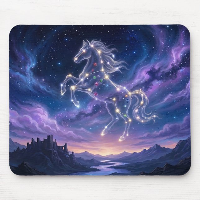 Mousepad Constelação do Rato do Corcel Valente (1) (Frente)