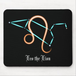 Mousepad Constelação do Zodíaco Leo Tapete de Rato