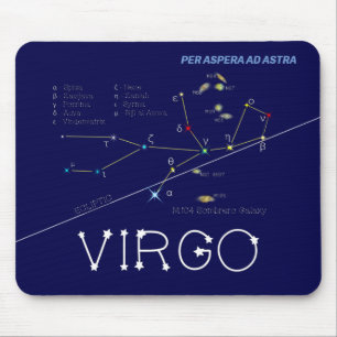 Mousepad Constelação Zodiac Virgo