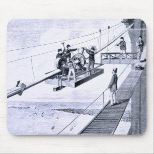 Mousepad Construção da ponte de Brooklyn, New York (litho