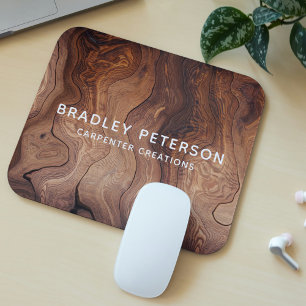 Mousepad Construção de carpintaria de madeira na moda Mod