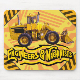 Mousepad Construção de Engenheiros e Máquinas Personaliz
