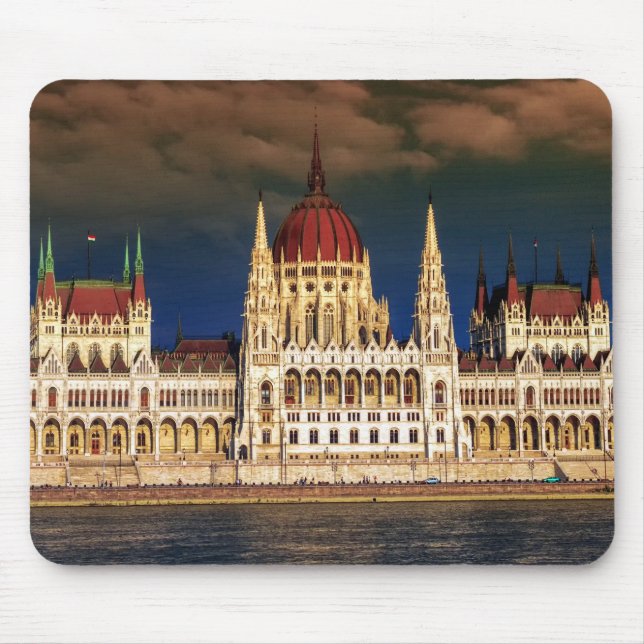 Mousepad Construção húngara do parlamento em Budapest, (Frente)
