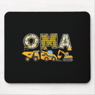 Mousepad Construção Oma Escavadeira Infantil Família Corres