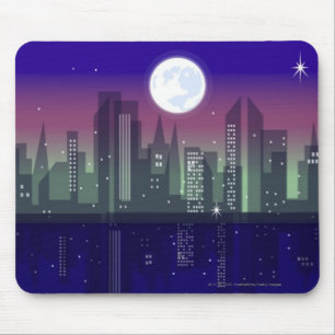 Mousepad Construções iluminadas acima na noite