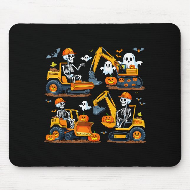 Mousepad Construction Trucks Halloween Costume Soky Excavat (Frente)