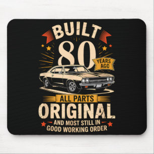 Mousepad Construído há 80 anos - Presente engraçado de 80º