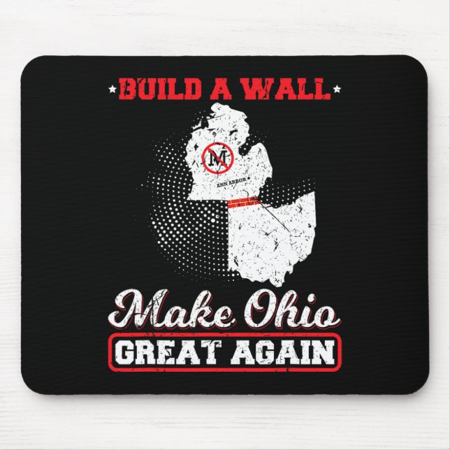 Mousepad Construir uma parede torna o excelente de ohio nov (Frente)