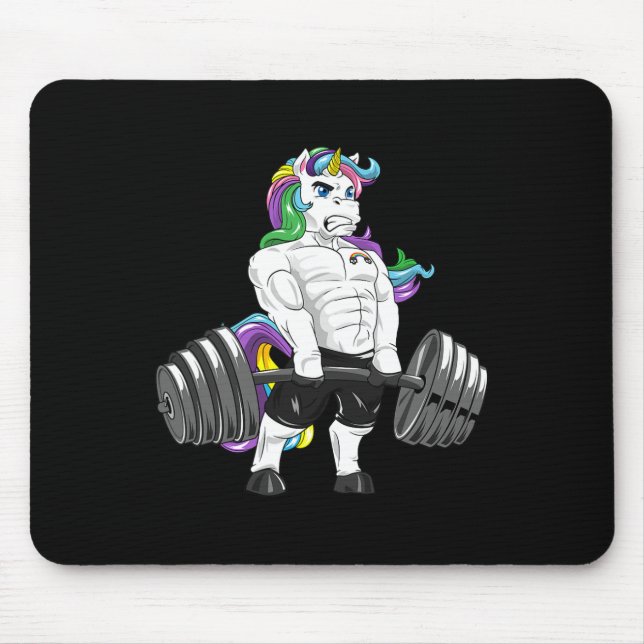 Mousepad Construtor de Pormenores do Unicorn Gym Powerlifte (Frente)