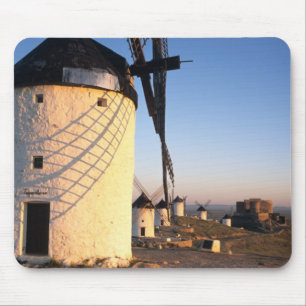 Mousepad Consuegra, La Mancha, Espanha, moinhos de vento
