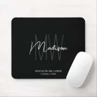 Consultor branco preto do logotipo do Monograma mo
