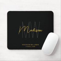 Consultor Dourado Preto do Logotipo do Monograma M