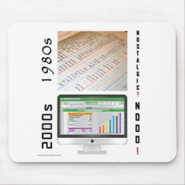 Mousepad "Contabilidade de 1980 vs 2000s" Painel do mouse