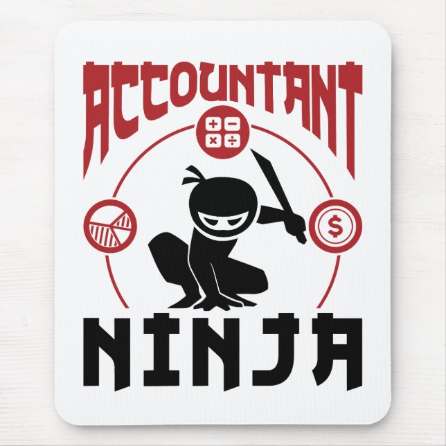 Mousepad Contabilista Ninja Contabilidade CPA (Frente)