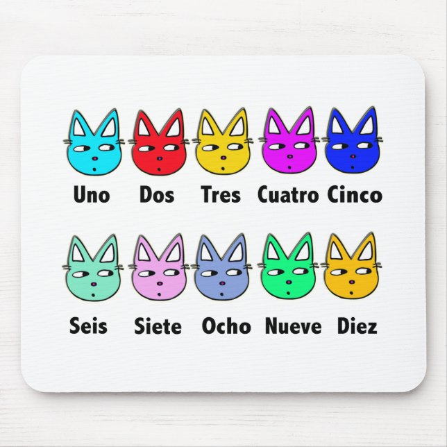 Mousepad Contando gatos espanhóis (Frente)