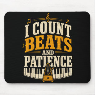 Mousepad Contar batidas e paciência professor de música de