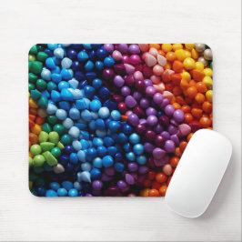 MOUSEPAD CONTAS DE PLÁSTICO VIVAMENTE COLORIDAS