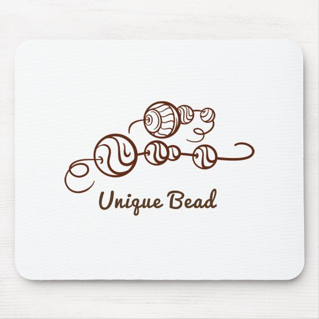 Mousepad Contas Únicas Caprichosas em um Colar de Contas Mi (Frente)