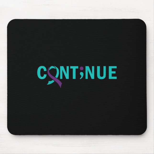 Mousepad Continuar a Conscientização sobre Prevenção ao Sui (Frente)