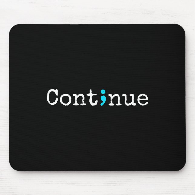 Mousepad Continuar - Consciência da Saúde Mental (Frente)