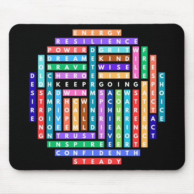 Mousepad Continuar Indo Para O Círculo De Busca Motivaciona (Frente)