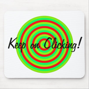 Mousepad Continue clicando em Círculos concêntricos no mo