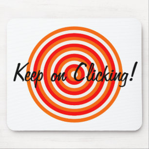 Mousepad Continue clicando em Círculos concêntricos no mo
