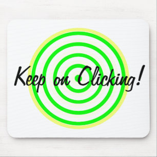 Mousepad Continue clicando em Círculos concêntricos no mo
