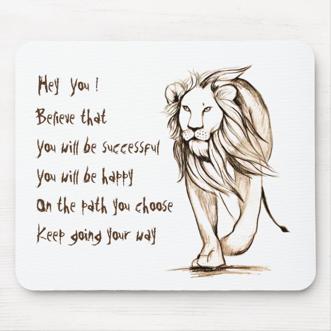 Mousepad Continue indo para o seu caminho (Frente)