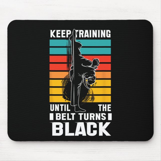 Mousepad Continue Treinando Até Que o Sino Fique Preto (Frente)