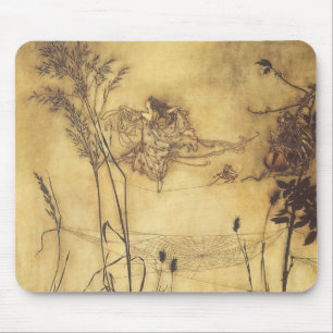 Mousepad Conto de fadas do vintage, o Tightrope da fada por