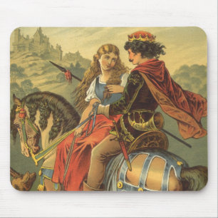 Mousepad Conto de fadas, irmão e irmã do Victorian do