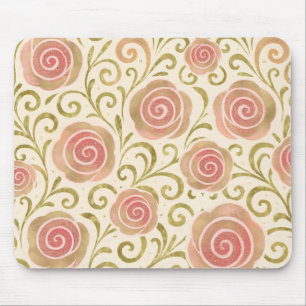 Mousepad Conto de Fadas Rosa e Dourado Princesa Rosas Livro