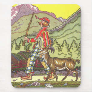 Mousepad Conto de Fadas Vintage, Menino e Vento Norte, Haum