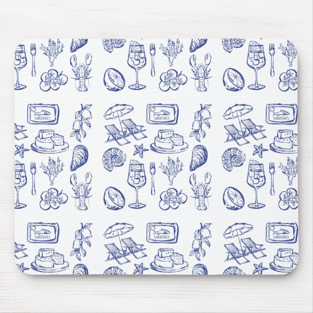 Mousepad Contorno da Vida Mediterrânica (Frente)