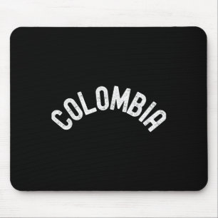 Mousepad Contorno do Gráfico de Citação do Mapa Colômbia