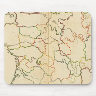 Mousepad Contorno dos rios da França