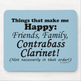 Mousepad Contrabando Clarinet Me Torna Feliz