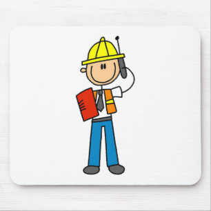 Mousepad Contramestre da construção no telemóvel Mousepa