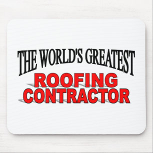 Mousepad Contratante de telhado do mundo o grande