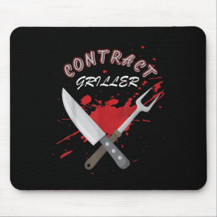 Mousepad Contrato Griller Funny Grill Barbecue Churrasco Sh