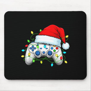 Mousepad Controlador de Video Game Chapéu de Natal do Papai