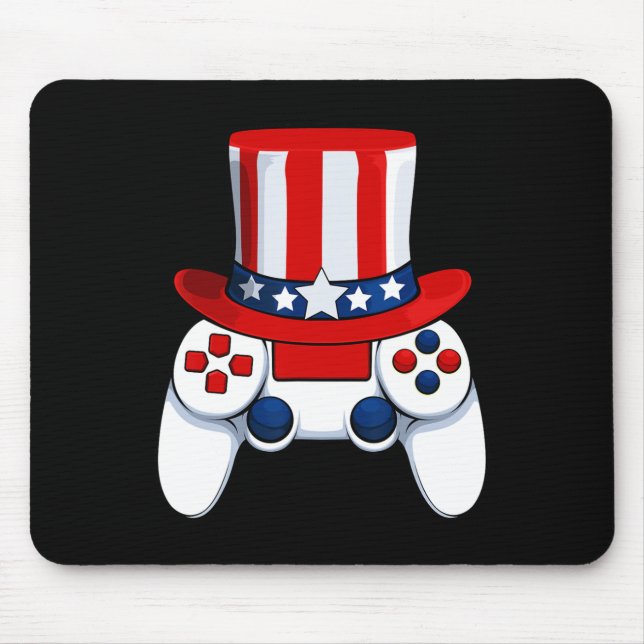 Mousepad Controladora American Hat 4 De Julho Usa (Frente)