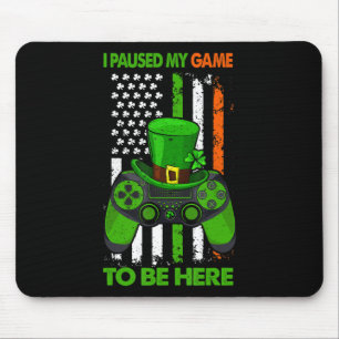 Mousepad Controladora de videogame St Patricks Shamrock Iri